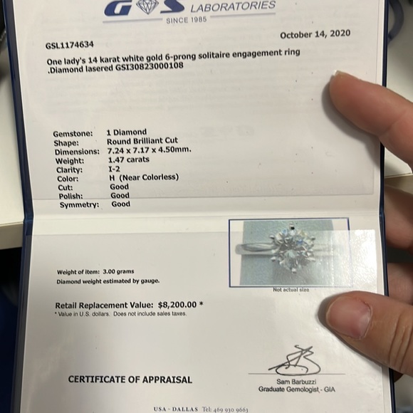 Bridal set with appraisal - Picture 3 of 8